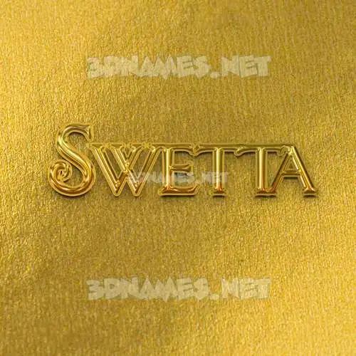 swetta in All Gold style - 3D name wallpaper swetta in All Gold style - 3D name wallpaper
