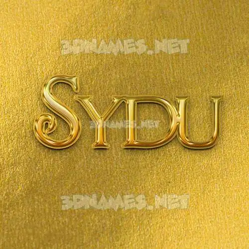 sydu in All Gold style - 3D name wallpaper sydu in All Gold style - 3D name wallpaper