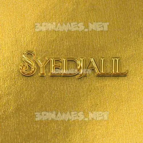 syedjalil in All Gold style - 3D name wallpaper syedjalil in All Gold style - 3D name wallpaper