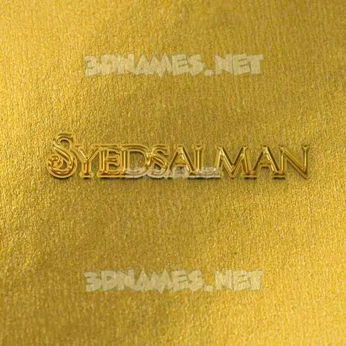 syedsalman in All Gold style - 3D name wallpaper syedsalman in All Gold style - 3D name wallpaper