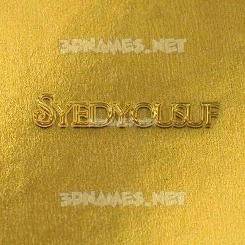 syedyousuf in All Gold style - 3D name wallpaper syedyousuf in All Gold style - 3D name wallpaper