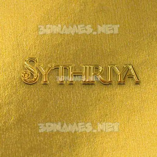 sythiriya in All Gold style - 3D name wallpaper sythiriya in All Gold style - 3D name wallpaper