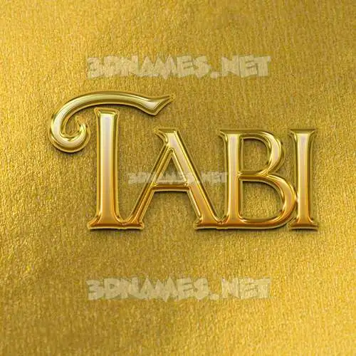 tabi in All Gold style - 3D name wallpaper tabi in All Gold style - 3D name wallpaper