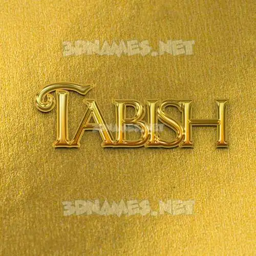 tabish in All Gold style - 3D name wallpaper tabish in All Gold style - 3D name wallpaper