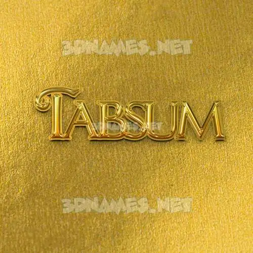 tabsum in All Gold style - 3D name wallpaper tabsum in All Gold style - 3D name wallpaper