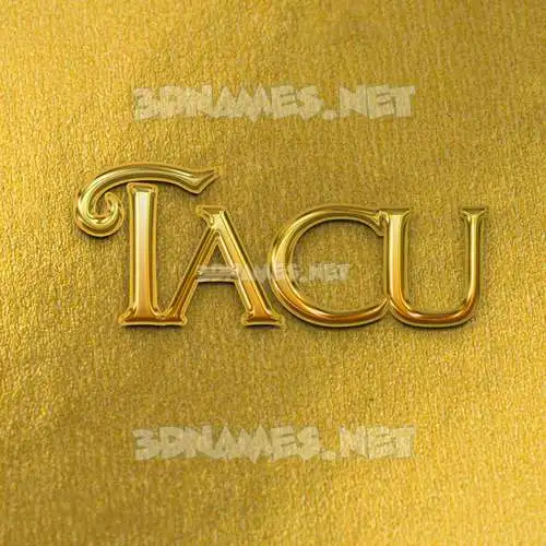 tacu in All Gold style - 3D name wallpaper tacu in All Gold style - 3D name wallpaper