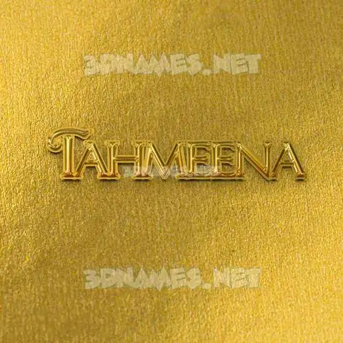 tahmeena in All Gold style - 3D name wallpaper tahmeena in All Gold style - 3D name wallpaper