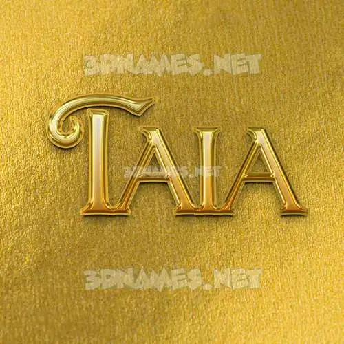 taia in All Gold style - 3D name wallpaper taia in All Gold style - 3D name wallpaper