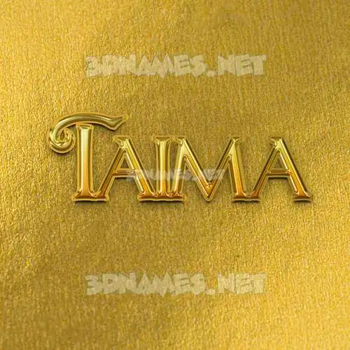 taima in All Gold style - 3D name wallpaper taima in All Gold style - 3D name wallpaper