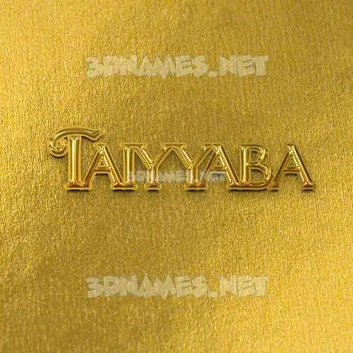 taiyyaba in All Gold style - 3D name wallpaper taiyyaba in All Gold style - 3D name wallpaper