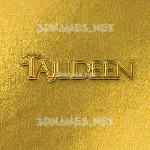 tajudeen in All Gold style - 3D name wallpaper tajudeen in All Gold style - 3D name wallpaper