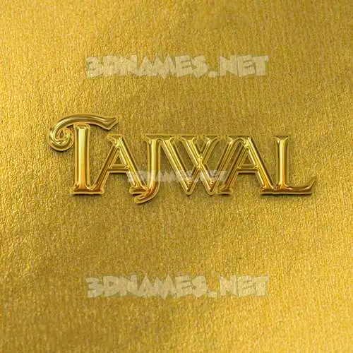 tajwal in All Gold style - 3D name wallpaper tajwal in All Gold style - 3D name wallpaper