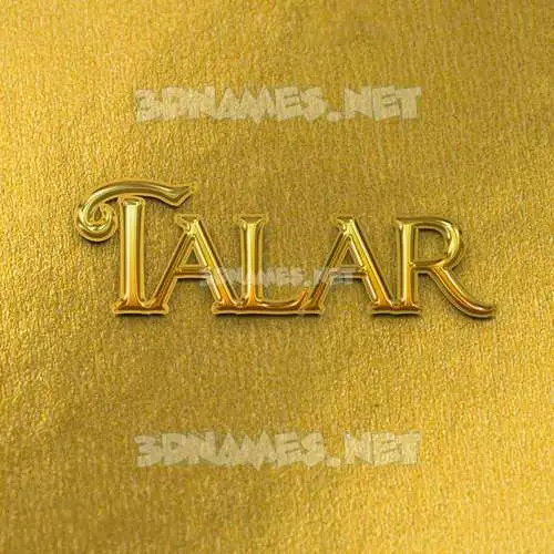 talar in All Gold style - 3D name wallpaper talar in All Gold style - 3D name wallpaper