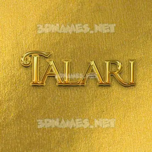 talari in All Gold style - 3D name wallpaper talari in All Gold style - 3D name wallpaper