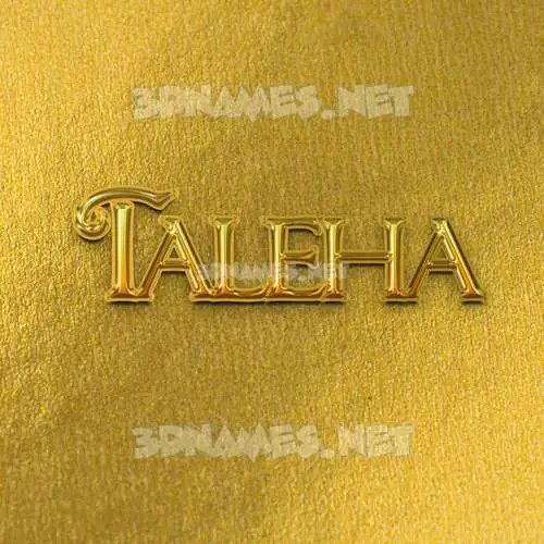 taleha in All Gold style - 3D name wallpaper taleha in All Gold style - 3D name wallpaper