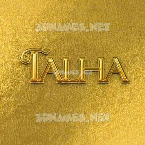 talha in All Gold style - 3D name wallpaper talha in All Gold style - 3D name wallpaper