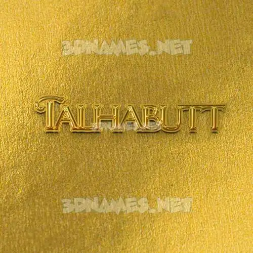 talhabutt in All Gold style - 3D name wallpaper talhabutt in All Gold style - 3D name wallpaper