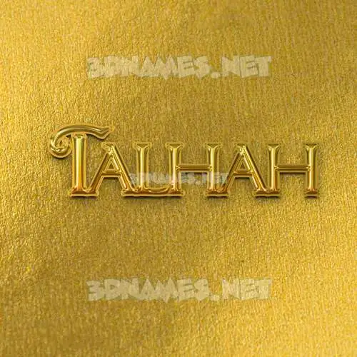 talhah in All Gold style - 3D name wallpaper talhah in All Gold style - 3D name wallpaper