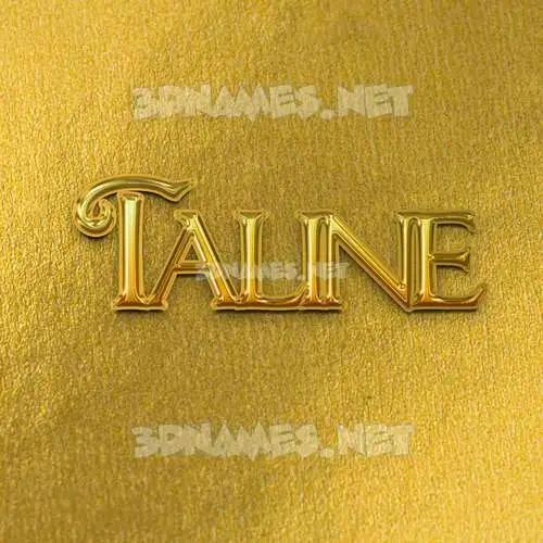 taline in All Gold style - 3D name wallpaper taline in All Gold style - 3D name wallpaper
