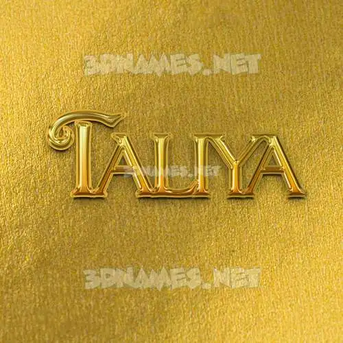 taliya in All Gold style - 3D name wallpaper taliya in All Gold style - 3D name wallpaper