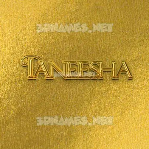 taneesha in All Gold style - 3D name wallpaper taneesha in All Gold style - 3D name wallpaper