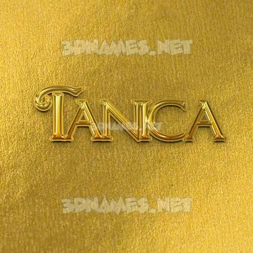 tanica in All Gold style - 3D name wallpaper tanica in All Gold style - 3D name wallpaper