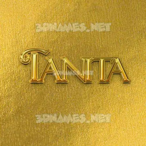 tanita in All Gold style - 3D name wallpaper tanita in All Gold style - 3D name wallpaper