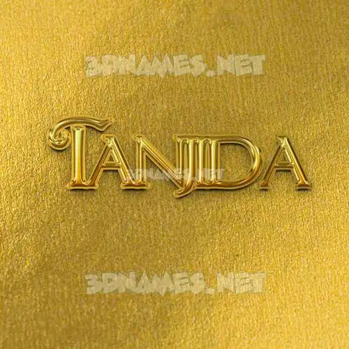 tanjida in All Gold style - 3D name wallpaper tanjida in All Gold style - 3D name wallpaper