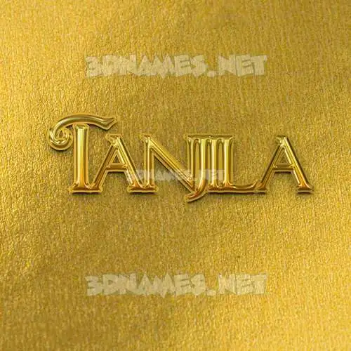 tanjila in All Gold style - 3D name wallpaper tanjila in All Gold style - 3D name wallpaper