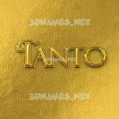 tanto in All Gold style - 3D name wallpaper tanto in All Gold style - 3D name wallpaper
