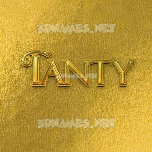 tanty in All Gold style - 3D name wallpaper tanty in All Gold style - 3D name wallpaper