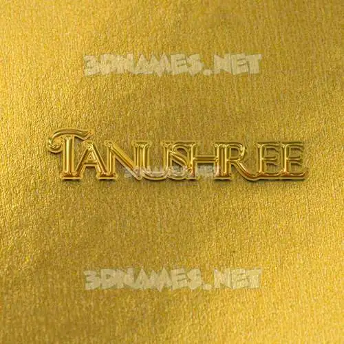 tanushree in All Gold style - 3D name wallpaper tanushree in All Gold style - 3D name wallpaper