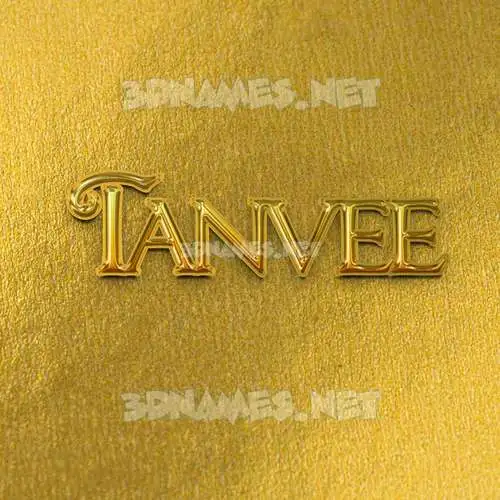tanvee in All Gold style - 3D name wallpaper tanvee in All Gold style - 3D name wallpaper