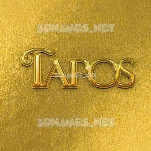 tapos in All Gold style - 3D name wallpaper tapos in All Gold style - 3D name wallpaper