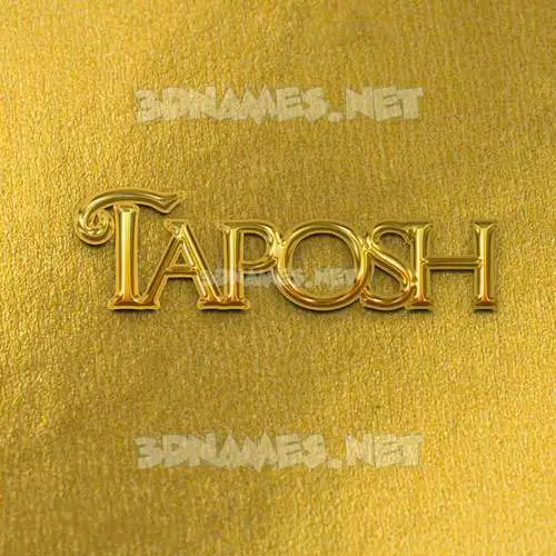 taposh in All Gold style - 3D name wallpaper taposh in All Gold style - 3D name wallpaper
