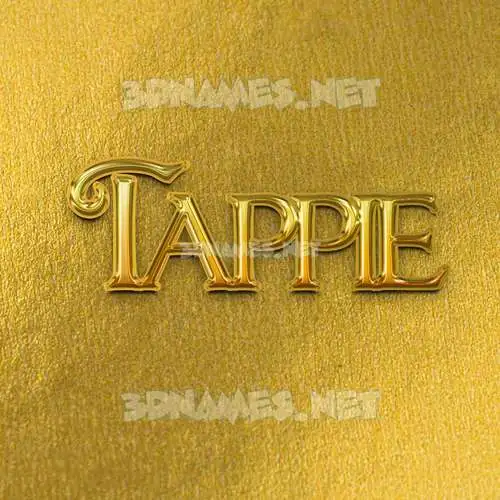 tappie in All Gold style - 3D name wallpaper tappie in All Gold style - 3D name wallpaper