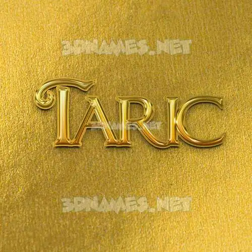 taric in All Gold style - 3D name wallpaper taric in All Gold style - 3D name wallpaper