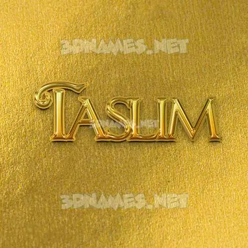 taslim in All Gold style - 3D name wallpaper taslim in All Gold style - 3D name wallpaper