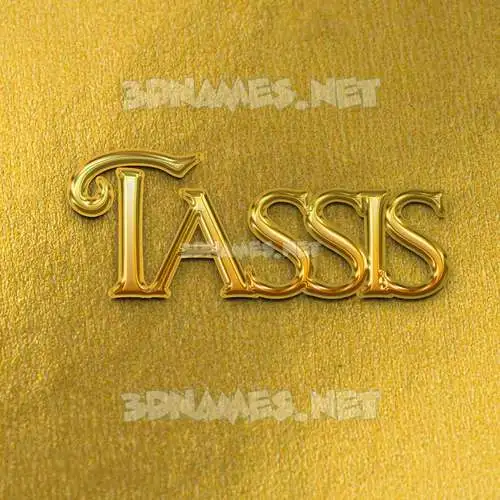 tassis in All Gold style - 3D name wallpaper tassis in All Gold style - 3D name wallpaper