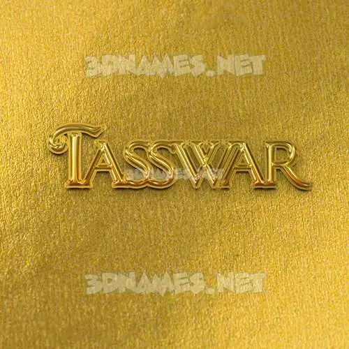 tasswar in All Gold style - 3D name wallpaper tasswar in All Gold style - 3D name wallpaper