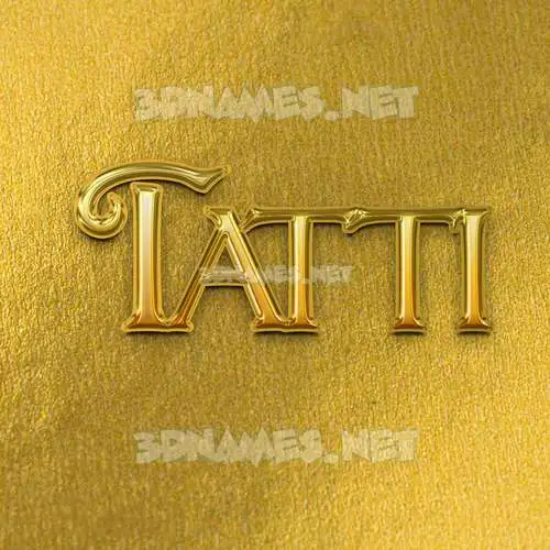 tatti in All Gold style - 3D name wallpaper tatti in All Gold style - 3D name wallpaper