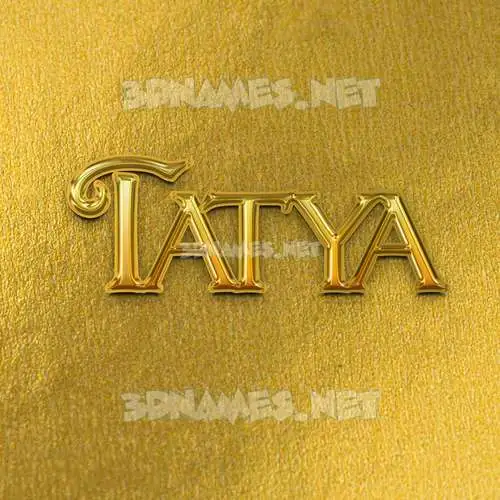 tatya in All Gold style - 3D name wallpaper tatya in All Gold style - 3D name wallpaper