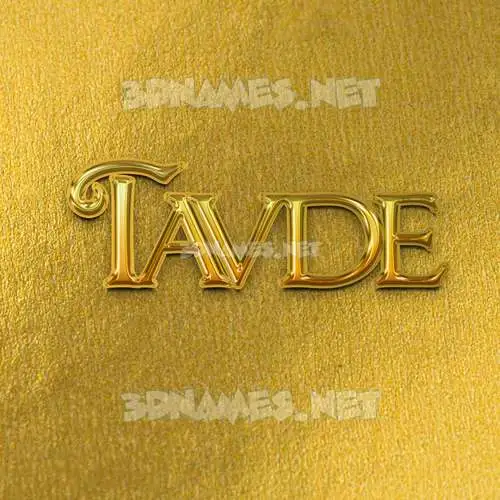 tavde in All Gold style - 3D name wallpaper tavde in All Gold style - 3D name wallpaper