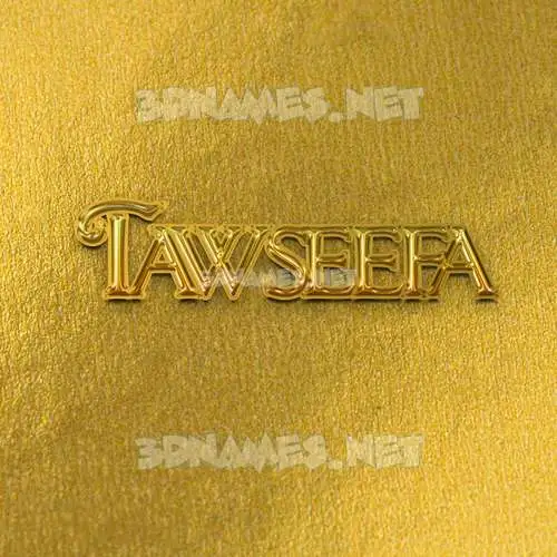 tawseefa in All Gold style - 3D name wallpaper tawseefa in All Gold style - 3D name wallpaper