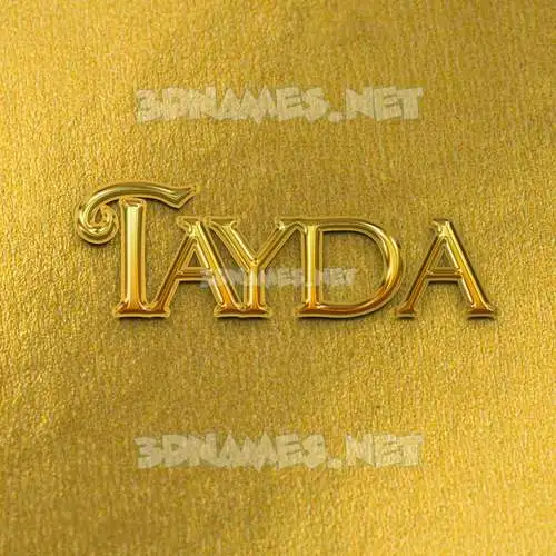 tayda in All Gold style - 3D name wallpaper tayda in All Gold style - 3D name wallpaper