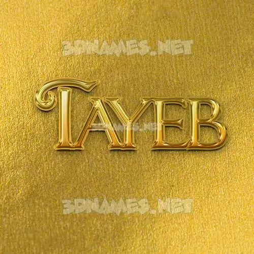 tayeb in All Gold style - 3D name wallpaper tayeb in All Gold style - 3D name wallpaper