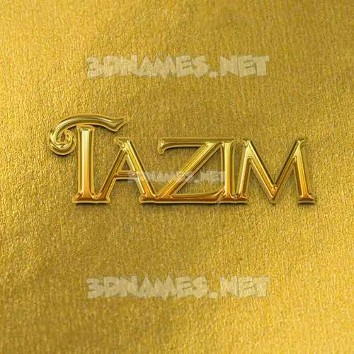 tazim in All Gold style - 3D name wallpaper tazim in All Gold style - 3D name wallpaper
