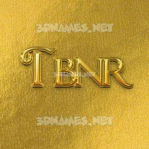 tbnr in All Gold style - 3D name wallpaper tbnr in All Gold style - 3D name wallpaper