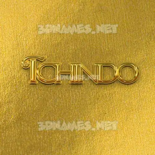 tchindo in All Gold style - 3D name wallpaper tchindo in All Gold style - 3D name wallpaper