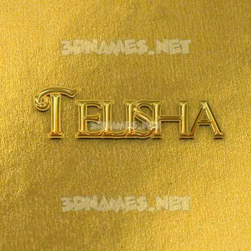 telisha in All Gold style - 3D name wallpaper telisha in All Gold style - 3D name wallpaper